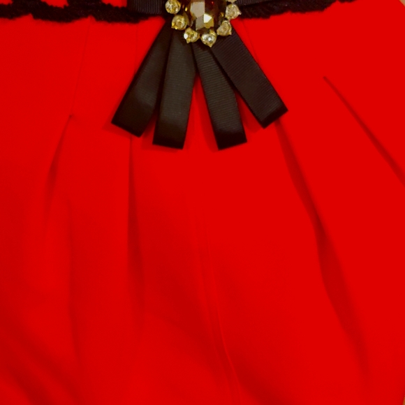 SONIA K PARIS 8/10 DETAIL TOP  TAILORED SEAM RHINESTONE GROSGRAIN SHEATH DRESS - Picture 8 of 14